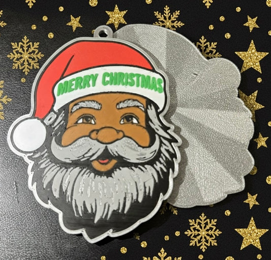 Older Black Santa Ornaments
