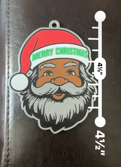 Older Black Santa Ornaments